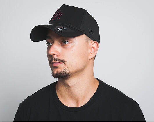 Kšiltovka New Era Jersey Tech A-Frame Los Angeles Dodgers 9FORTY Black Maroon Snapback