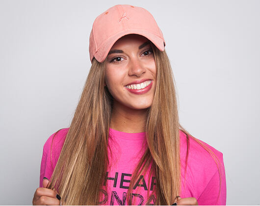 Dámská Kšiltovka New Era Women Felt Atlanta Braves 9FORTY Blush Strapback