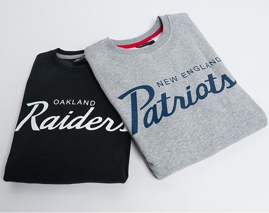 Mikina New Era Team Apparel Crewneck New England Patriots Light Grey Heather