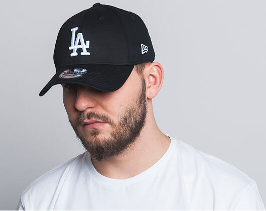 Kšiltovka New Era 39THIRTY MLB League Essential Los Angeles Dodgers - Black / White