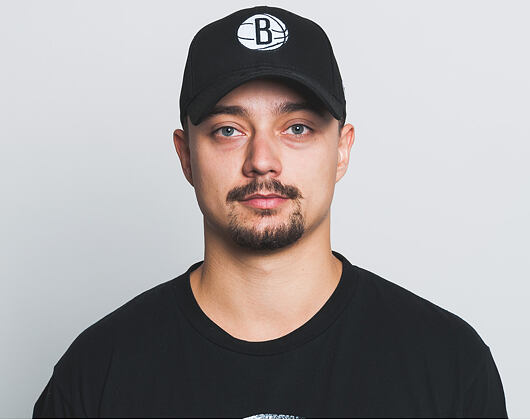 Kšiltovka New Era Felt Infill Brooklyn Nets 9FORTY Black/White Strapback
