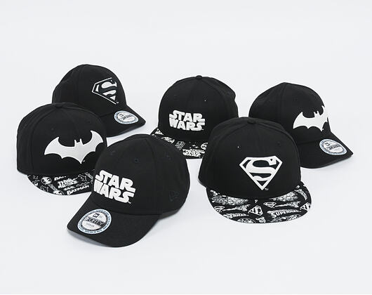 Dětská Kšiltovka New Era GITD Character Jr Superman 9FORTY Youth Black Strapback