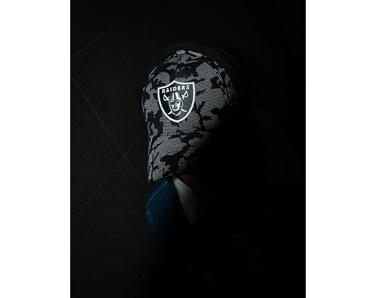 Kšiltovka New Era Night Time Reflective Oakland Raiders 9FORTY Black Strapback