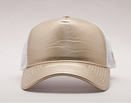 Dámská Kšiltovka New Era Premium Metallic Trucker 9FORTY Gold Snapback