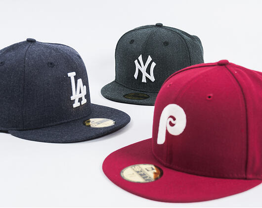Kšiltovka New Era Seasonal Heather Los Angeles Dodgers 59FIFTY Heather Navy/White