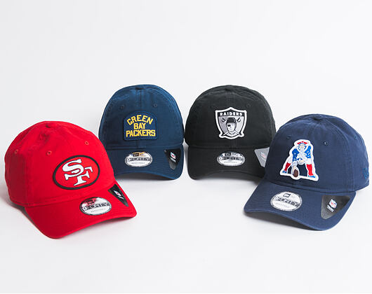 Kšiltovka New Era Patch New England Patriots 9FORTY Official Team Colors Strapback