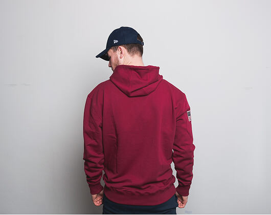 Mikina S Kapucí New Era World Hood Oversized Hoody Cardinal
