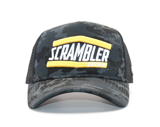 Kšiltovka New Era Scrambler Print SS18 Trucker Ducati 9FORTY Black Snapback