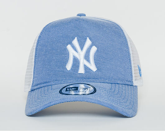Kšiltovka New Era Oxford A Frame Trucker New York Yankees 9FORTY Sky/White Snapback