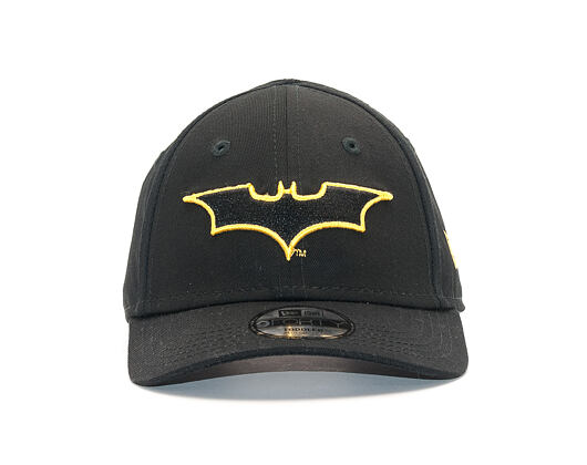 Dětská Kšiltovka New Era Char Outl Batman 9FORTY Toddler Black/Cyber Yellow Strapback
