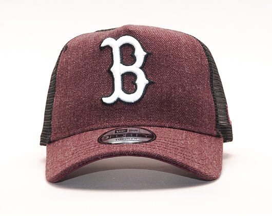 Dětská Kšiltovka New Era Seas Heather Aframe Trucker Boston Red Sox 9FORTY Toddler Heather Maroon/Wh