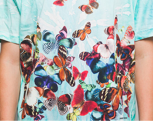 Triko HUF Butterfly Effect Tie Dye Blue