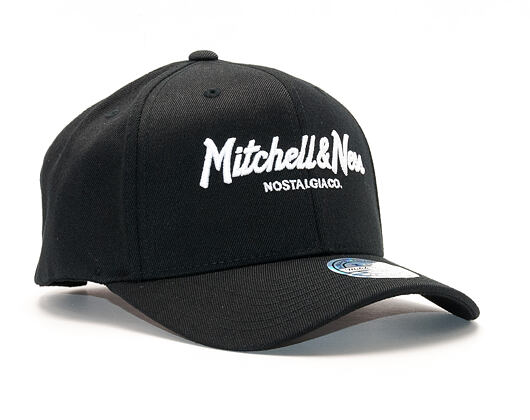 Kšiltovka Mitchell & Ness Pinscript High Crown 110 Black/White Snapback