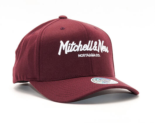 Kšiltovka Mitchell & Ness Pinscript High Crown 110 Maroon Snapback