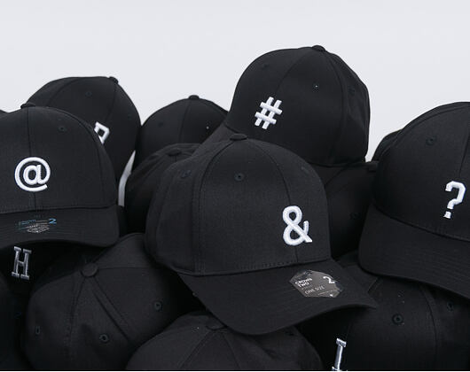 Kšiltovka State of WOW ALPHABET - Zavináč Baseball Cap Crown 2 Black/White Strapback