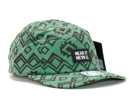 Kšiltovka UPFRONT BAGKAT 5-Panel Green Strapback
