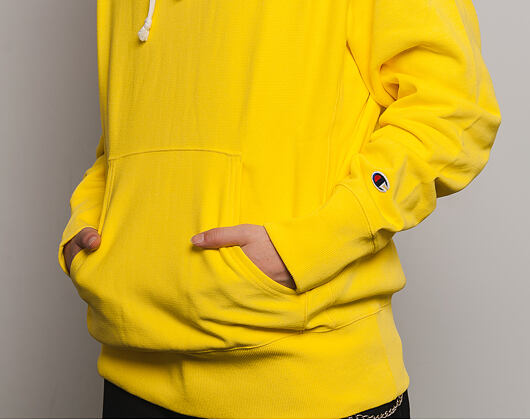 Mikina S Kapucí Champion Hooded Mini Logo Sweatshirt Bright Yellow