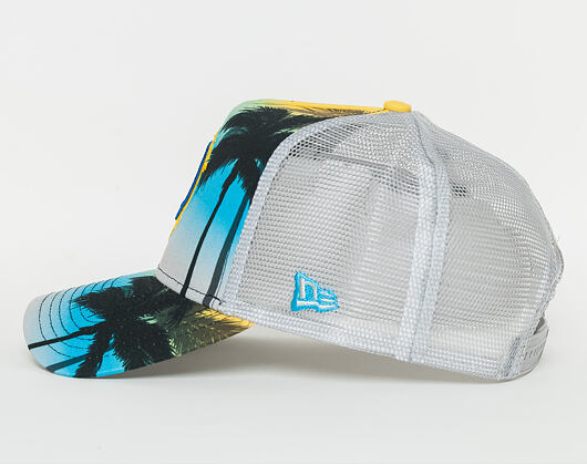 Kšiltovka New Era  Coastal Heat Trck Golden State Warriors 9FORTY A-FRAME TRUCKER  Sky Blue / Cyber 