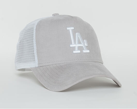 Dámská Kšiltovka New Era  Micro Cord  Los Angeles Dodgers  9FORTY A-FRAME TRUCKER  Gray / Optic Whit
