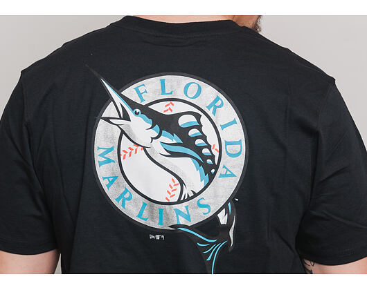 Triko New Era Coast 2 Coast Chest Tee Florida Marlins Black