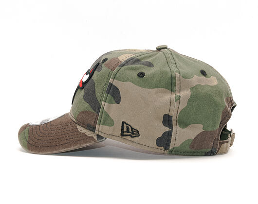 Kšiltovka New Era Washed Camo Chicago Bulls 9FORTY Woodland Camo Strapback