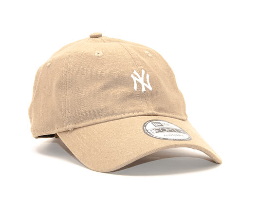 Kšiltovka New Era Canvas New York Yankees 9FORTY Camel Strapback