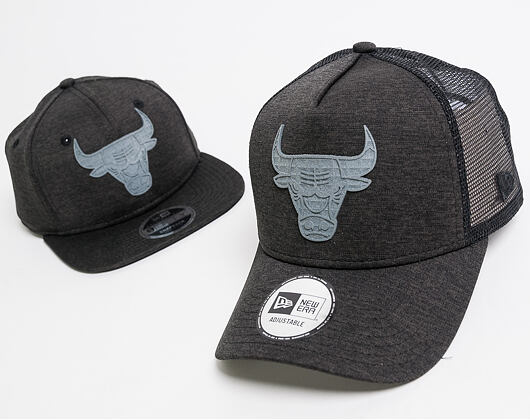 Kšiltovka New Era Original Fit Concrete Jersey Chicago Bulls 9FIFTY Black/Heather Gray Snapback