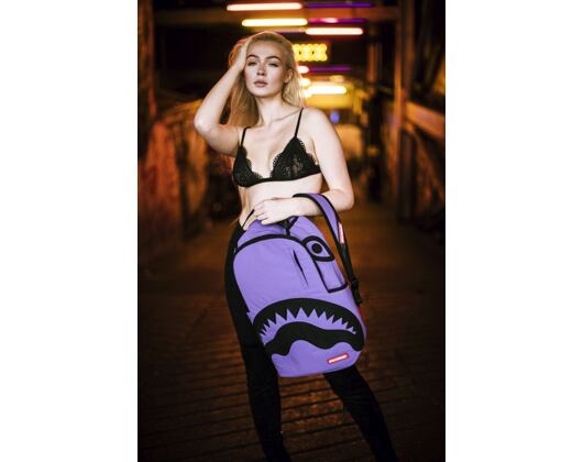 Batoh Sprayground 3M Purple Black Rubber Shark