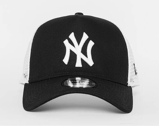 Kšiltovka New Era - MLB Clean 9FORTY Trucker - NY Yankees - Black / White