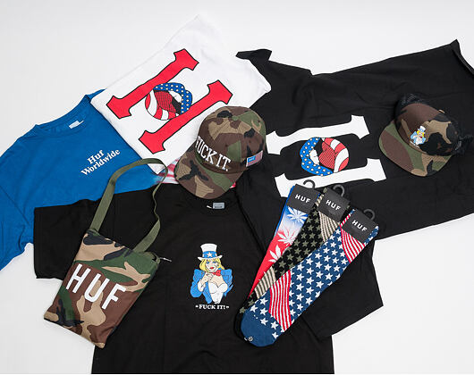 Ponožky HUF USA Red