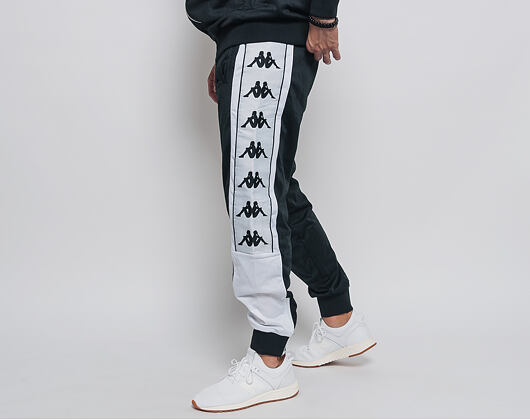 Tepláky Kappa Banda 10 Alen Black/White