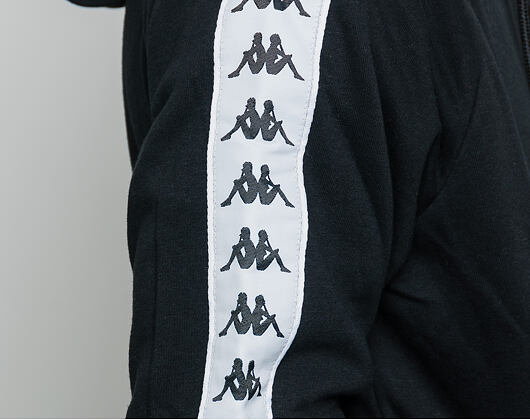 Mikina Kappa Banda Arit Slim Black/White