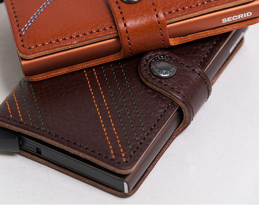Peněženka Secrid Miniwallet Stitch Linea Espresso