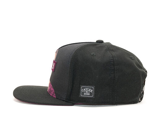 Kšiltovka Cayler & Sons WL Drop Out Cap Black/Bordeaux Snapback