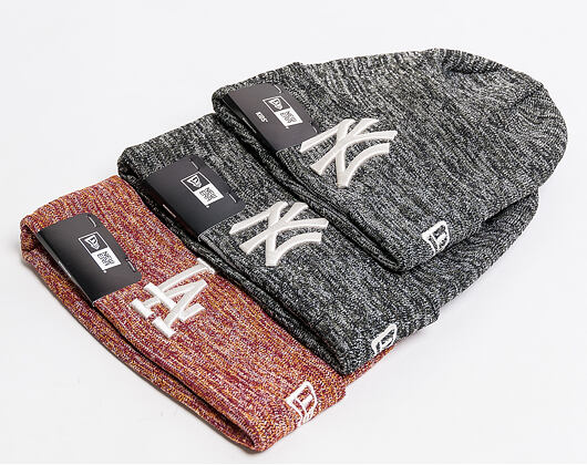 Kulich New Era Engineered Fit Cuff Knit Los Angeles Dodgers Cardinal/Grey