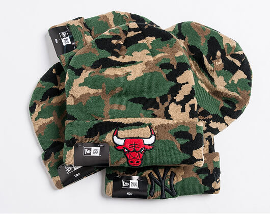 Kulich New Era Essential Camo Knit Chicago Bulls Woodland Camo