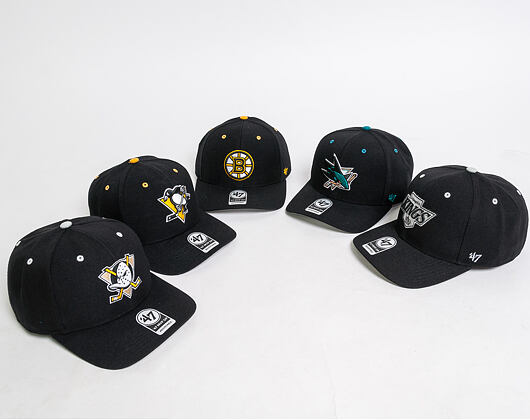 Kšiltovka 47 Brand Pittsburgh Penguins Audible MVP DP Black Strapback