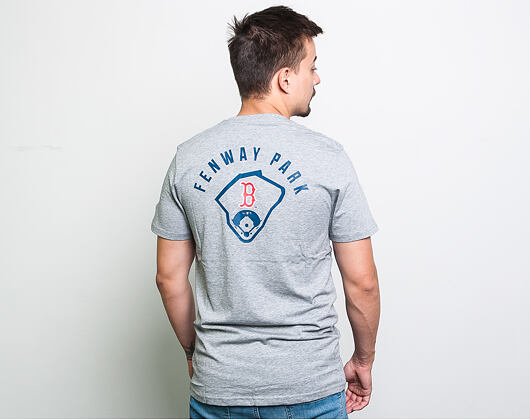 Triko New Era Boston Red Sox MLB Stadium Light Grey Heather