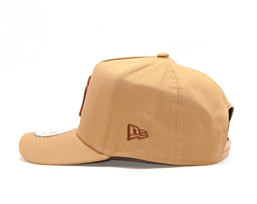 Kšiltovka New Era 9FORTY A-Frame New York Yankees League Essential Wheat/Brown Snapback