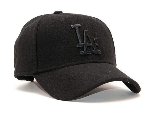 Kšiltovka New Era 9FORTY Los Angeles Dodgers Winter Utility Melton Black/Black Clipback