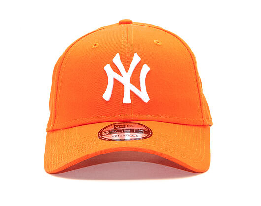 Kšiltovka New Era 9FORTY New York Yankees League Essential Orange/White Strapback