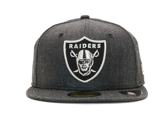 Kšiltovka New Era 59FIFTY Oakland Raiders Heather Black