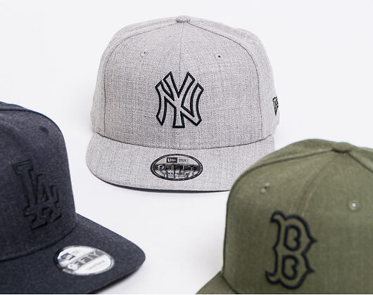 Kšiltovka New Era 9FIFTY New York Yankees Heather Essential Heather Grey/Black Snapback