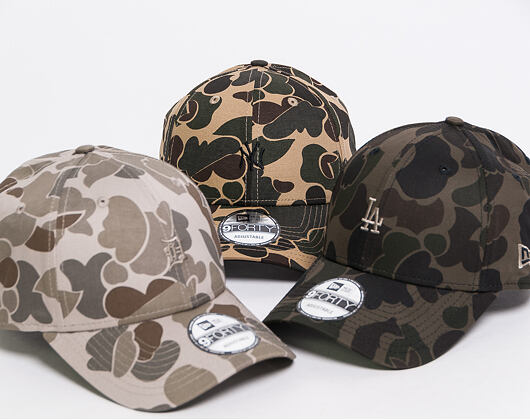 Kšiltovka New Era 9FORTY New York Yankees Dark Green Camo/Black Strapback