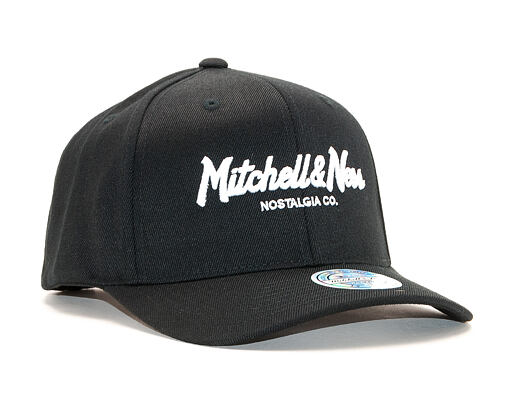 Kšiltovka Mitchell & Ness Script High Crown Black Snapback 110