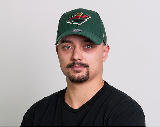 Kšiltovka 47 Brand Minnesota Wild MVP Dark Green Strapback
