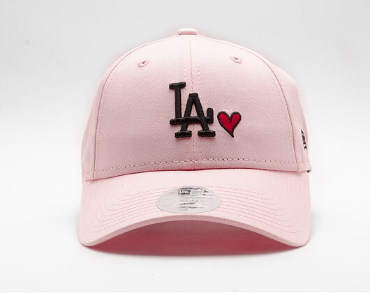 Dámská Kšiltovka New Era 9FORTY Los Angeles Dodgers Heart Pink Strapback