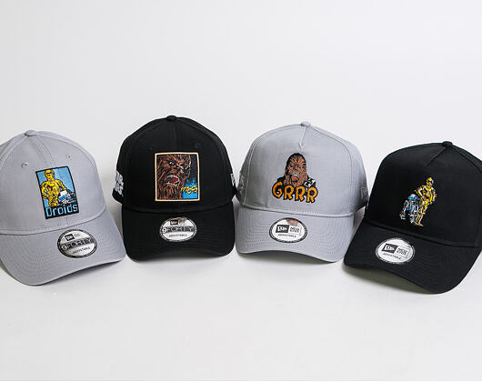 Kšiltovka New Era 9FORTY A-Frame Star Wars Chubacca Gray Snapback