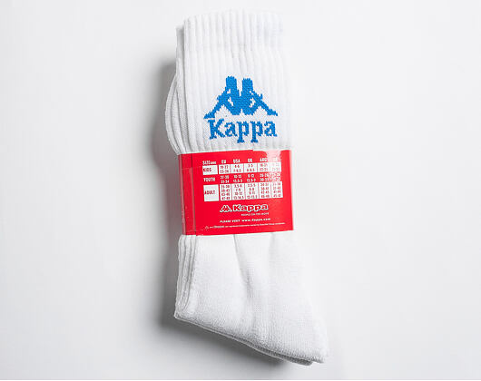 Ponožky Kappa Authentic Ailel 3 Pack White
