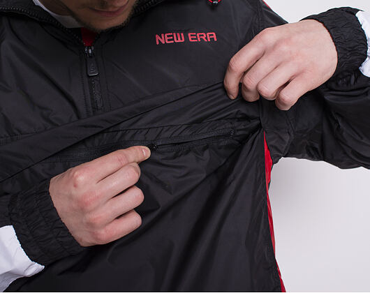 Bunda New Era Contemporary Windbreaker Black/White/Scarlet